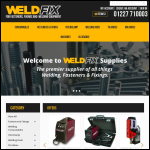 Screen shot of the Weldfix Supplies website.