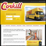 Screen shot of the A E Corkill (Removals) Ltd website.