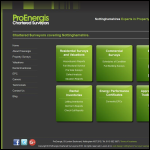 Screen shot of the Proenergis Chartered Surveyors website.