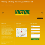 Screen shot of the Welding & Cutting Machinery (Cwmbran) Ltd website.