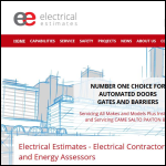 Screen shot of the Electrical Estimates website.