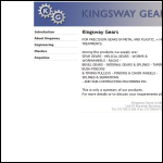 Screen shot of the Kingsway Gears Ltd website.