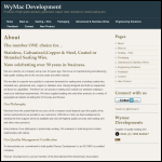Screen shot of the WyMac Developments website.