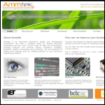 Screen shot of the Ammtek Ltd website.