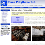 Screen shot of the Euro Polythene Ltd website.