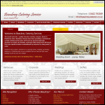 Screen shot of the Beaubray Caterers website.