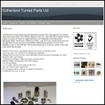 Screen shot of the Sutherland Turned Parts Ltd website.