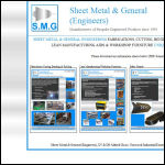 Screen shot of the Sheet Metal & General (Engineers) website.