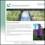 Screen shot of the Lansen Nursery Ltd website.