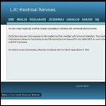 Screen shot of the Ljc Electrical Services Ltd website.