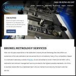 Screen shot of the Brunel Metrology Services Ltd website.