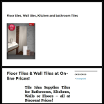Screen shot of the Tile Idea Designer Tiles website.