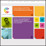 Screen shot of the Crucial Colour Ltd website.