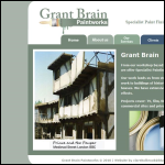 Screen shot of the Grant Brain Paintworks Ltd website.