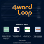Screen shot of the 4ward Loop Design website.