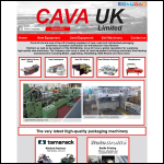 Screen shot of the Cava (UK) Ltd website.