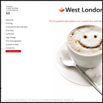 Screen shot of the West London Print Ltd website.