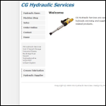 Screen shot of the C & G Hydraulic Services website.