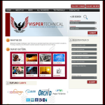 Screen shot of the Visper Technical website.