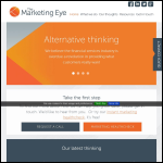 Screen shot of the The Marketing Eye website.