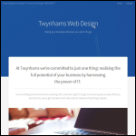 Screen shot of the Twynhams website.