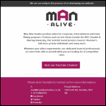 Screen shot of the Manalive Studios website.