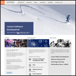 Screen shot of the Soprex Ltd website.