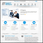 Screen shot of the It Support Partners Ltd website.