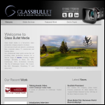Screen shot of the Glass Bullet Productions Ltd website.
