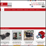 Screen shot of the Electrotech Drives website.