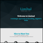 Screen shot of the Liminal Web Design website.