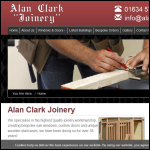 Screen shot of the Alan Clark Joinery website.
