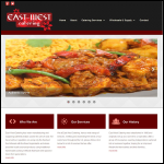 Screen shot of the East-west Catering website.