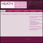 Screen shot of the Heath Designs website.