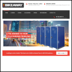 Screen shot of the Bikeaway website.