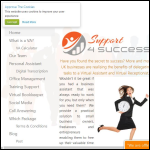 Screen shot of the Support 4 Success website.
