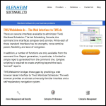 Screen shot of the Blenheim Software Ltd website.