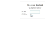 Screen shot of the Resource Scotland Ltd website.