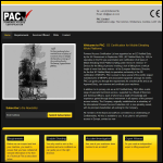 Screen shot of the Powered Access Certification Ltd website.