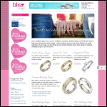 Screen shot of the Blliss Rings Ltd website.