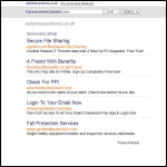 Screen shot of the Safeline Fall Arrest Systems Ltd website.