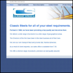 Screen shot of the Classic Steel Stockholding Ltd website.