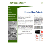 Screen shot of the 381 Consultancy Ltd website.