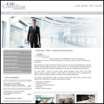 Screen shot of the Kmc Consulting website.