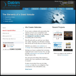 Screen shot of the Datrim Web Design Ltd website.