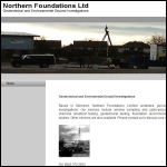 Screen shot of the Northern Foundations Ltd website.