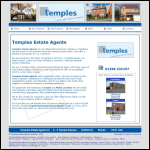 Screen shot of the Temples Estate Agents website.