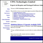 Screen shot of the Cing Technologies Ltd - Closed 1992 website.
