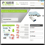 Screen shot of the Power for Your Product Ltd website.