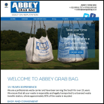 Screen shot of the Abbey Grab Bag website.